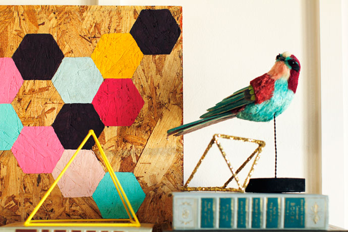 DIY Geometric Wall Art - Howe We Live