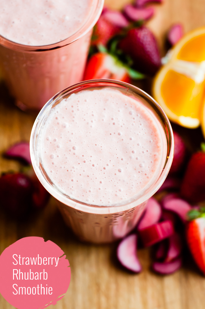 Strawberry Rhubarb Smoothie