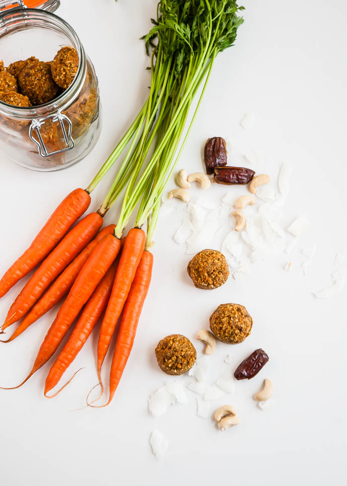 Carrot cake balls ingredients 