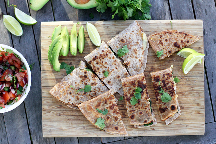 Sauteed Vegetable Quesadillas