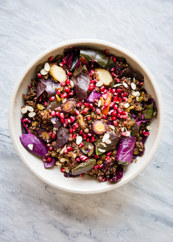 Roasted Carrot Quinoa Salad