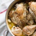 chicken and root vegetable stew in Dutch Oven