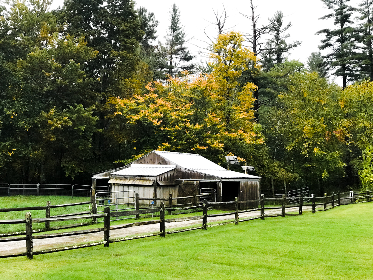 Goat farm barn at Hildene in Manchester Vermont 