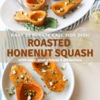 roasted honeynut squash with text overlay