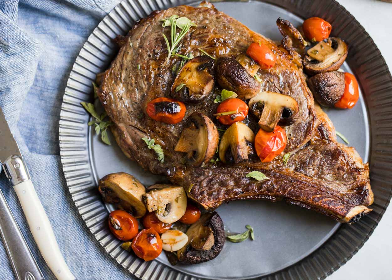 Easy Sheet Pan Steak Dinner In Marsala Wine