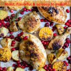 Sheet Pan Cranberry Chicken and Potatoes