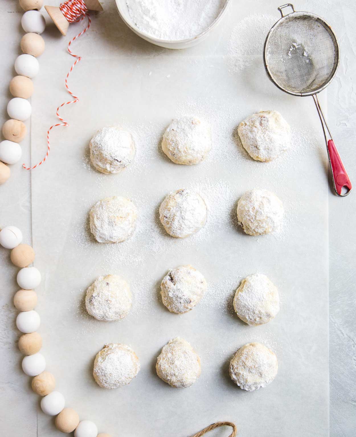 pecan snowball Christmas cookies