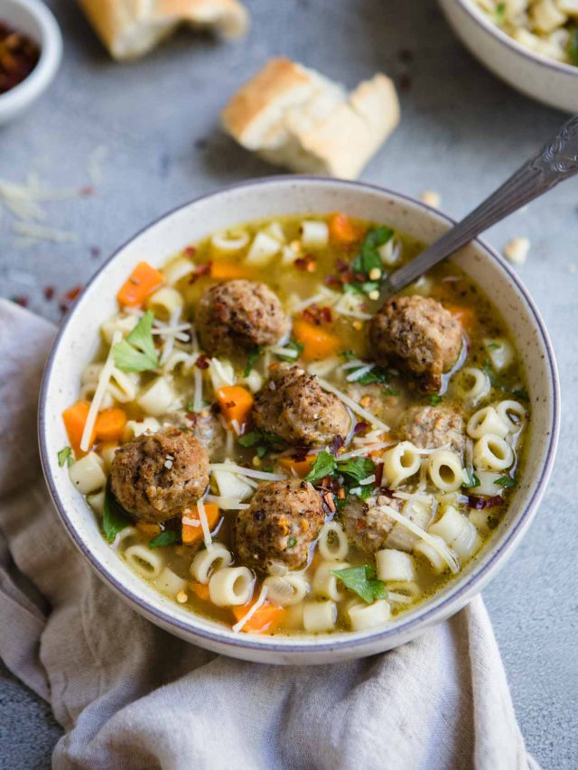 Instant Pot Chicken Meatball Soup