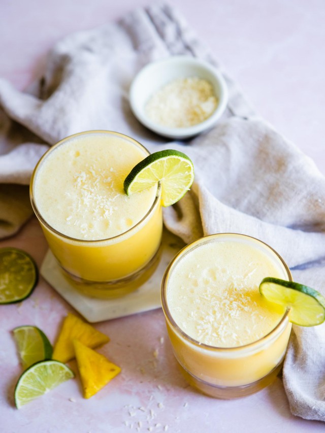 Frozen Coconut Pineapple Margarita