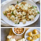 roasted cauliflower with tahini