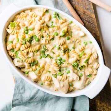 dairy free chick alfredo made in the Instant Pot