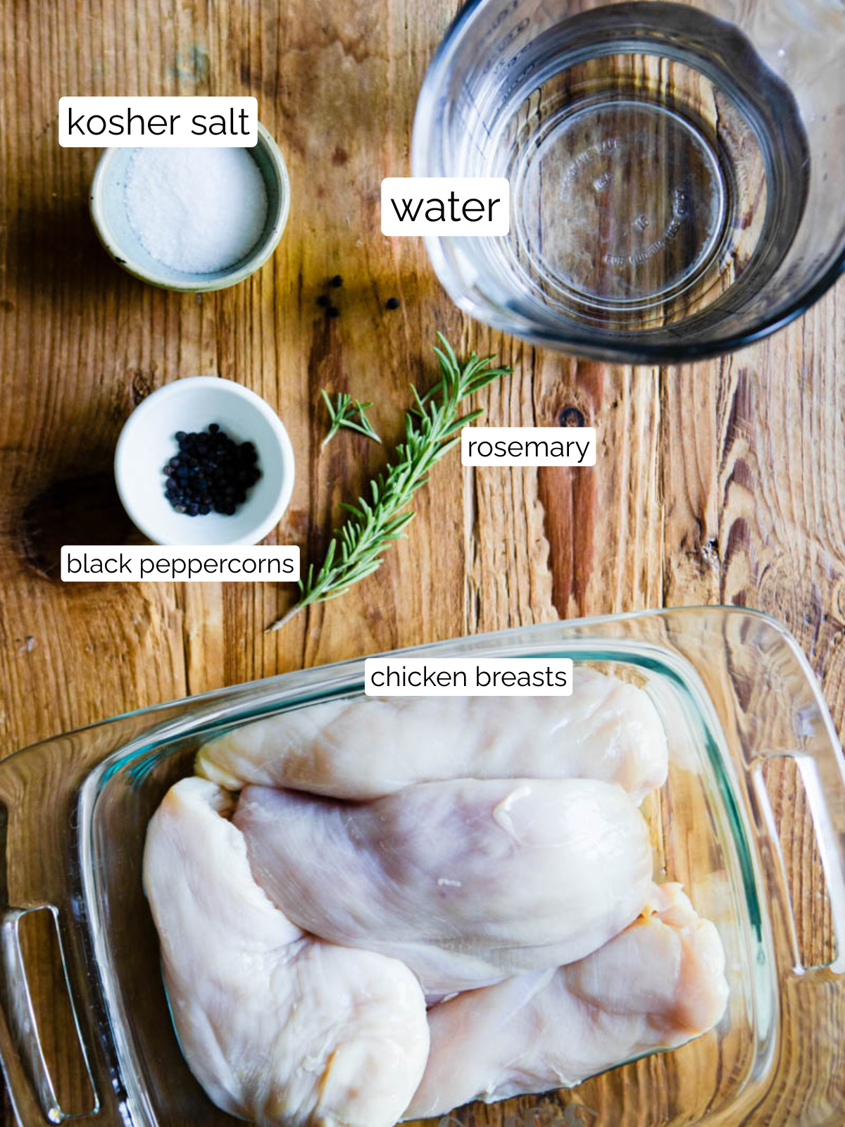 ingredients to brine chicken breasts