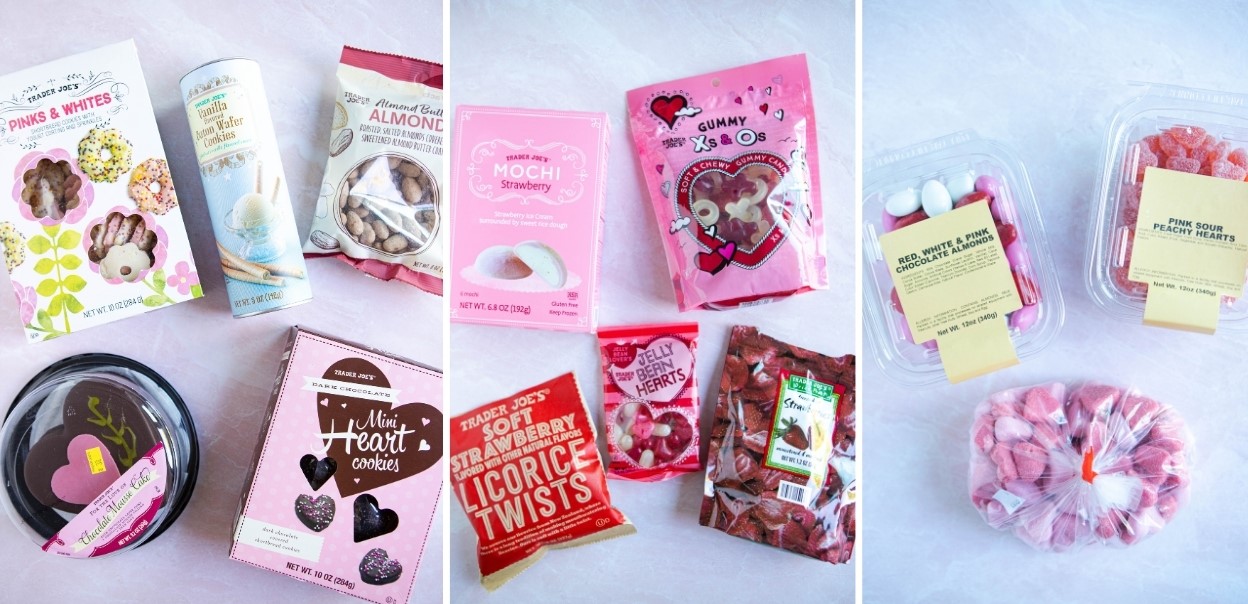 desserts from Trader Joe's for Valentine's Day