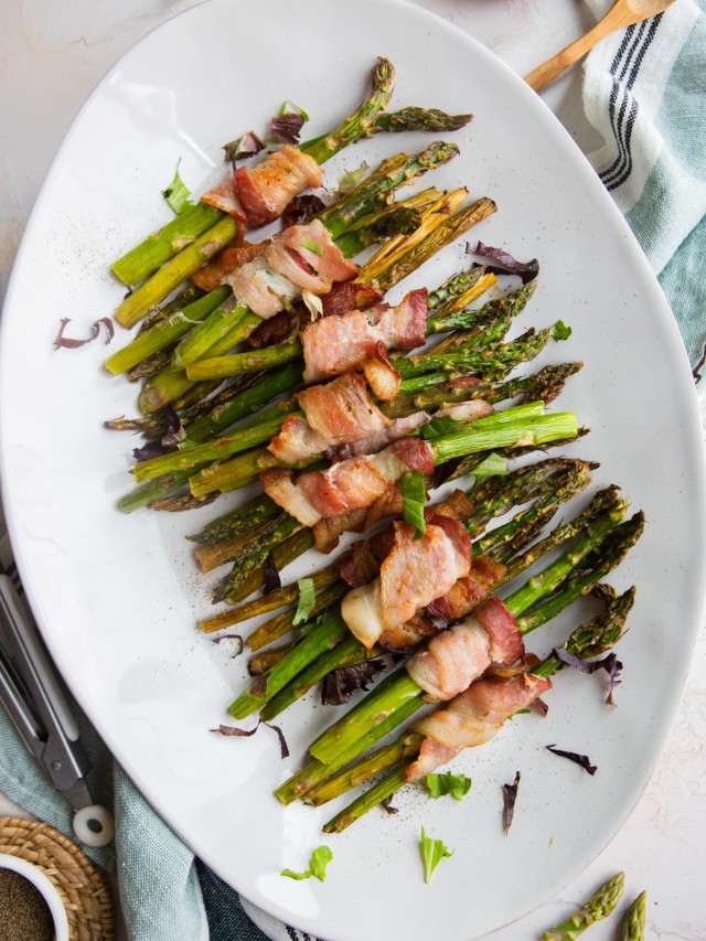 Bacon Wrapped Asparagus in the Air Fryer