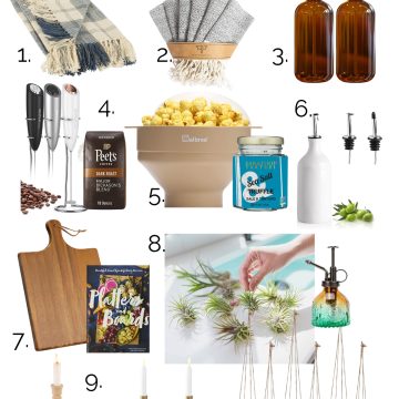 gift guide featuring hostess gifts