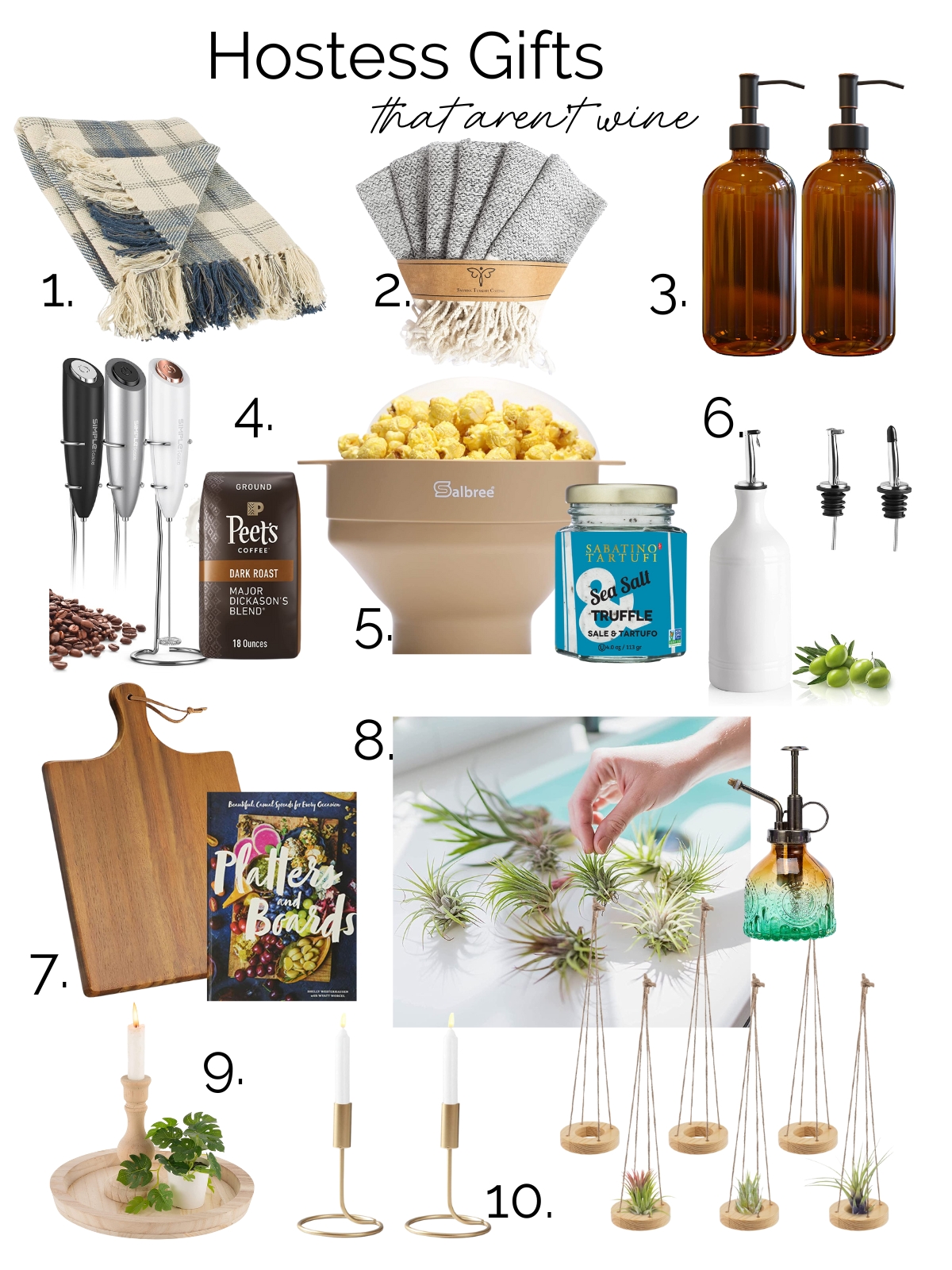 gift guide featuring hostess gifts 