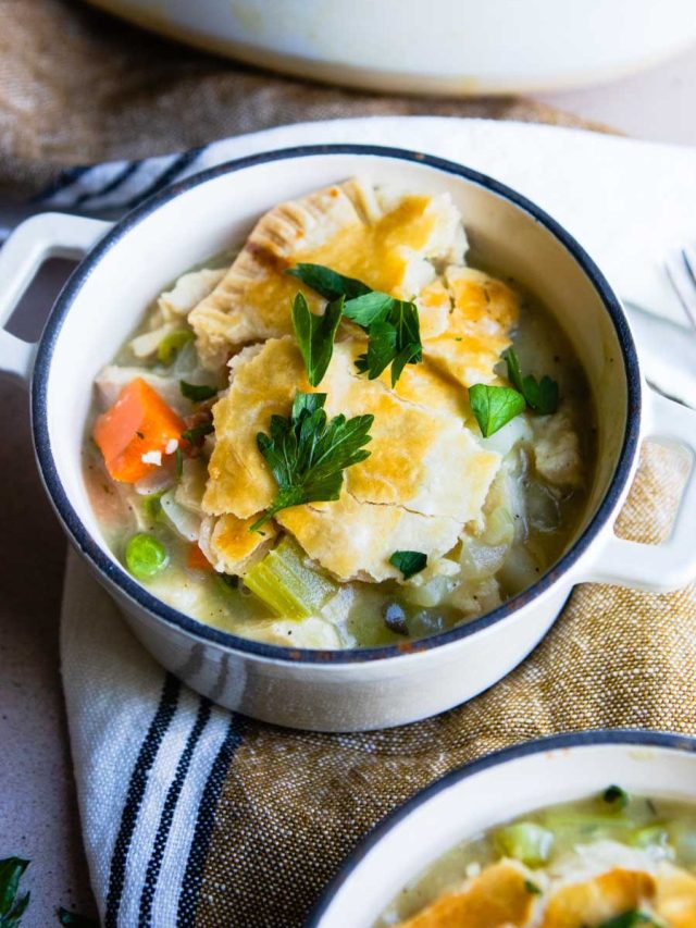 Easy Turkey Pot Pie Recipe (In Air Fryer or Oven)