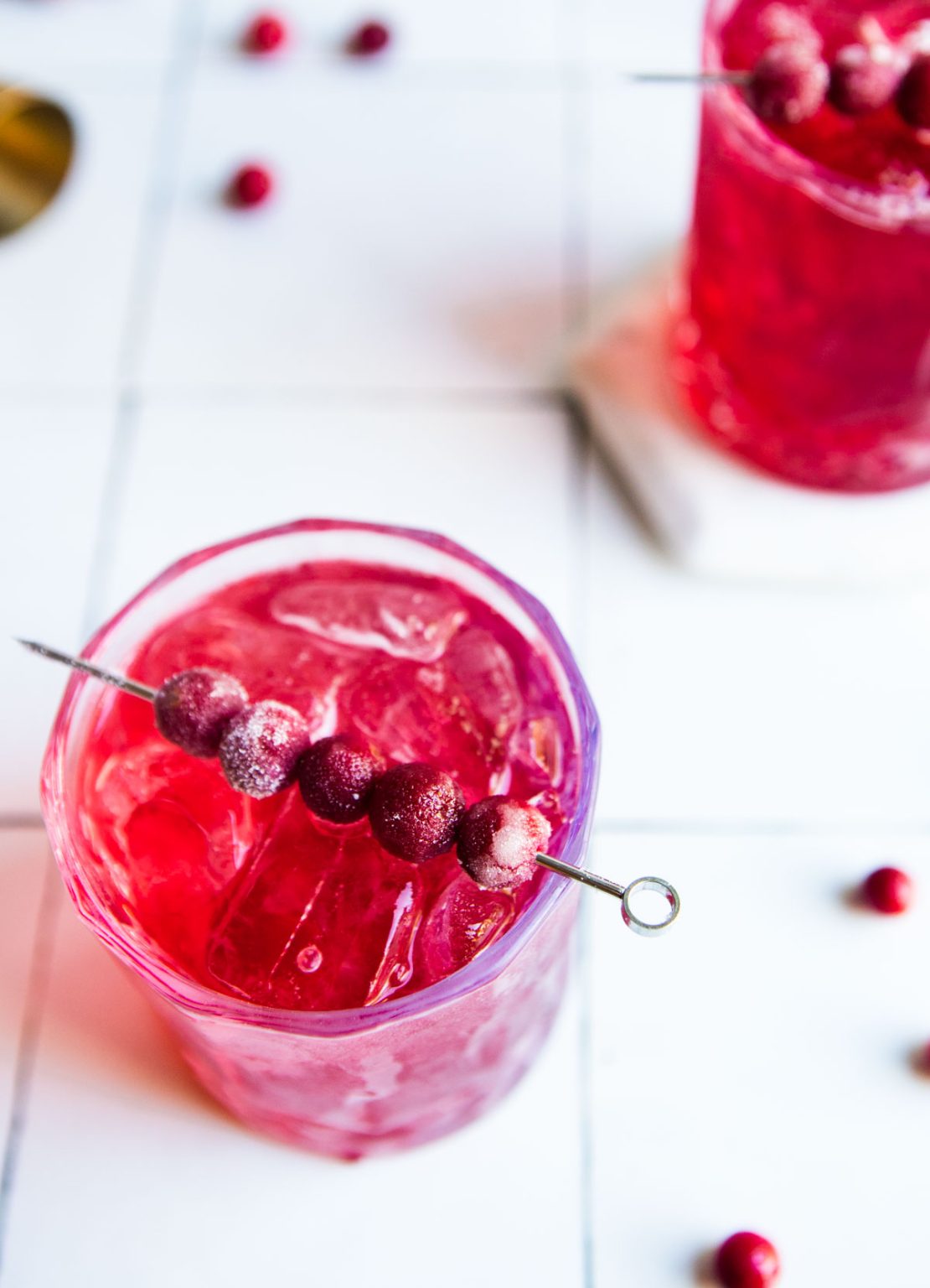 Ginger & Cranberry Gin Cocktail