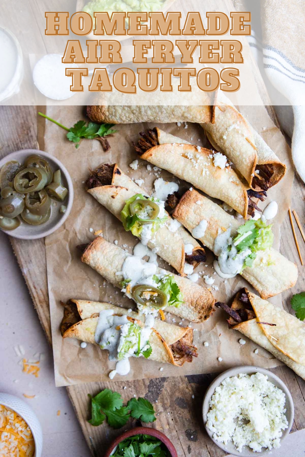 Homemade Air Fryer Taquitos