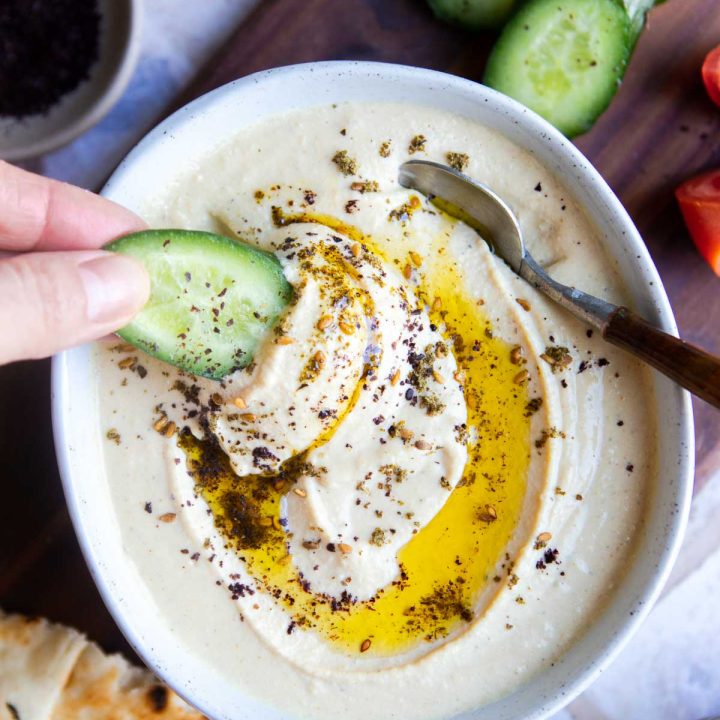 Easy Creamy Protein Hummus