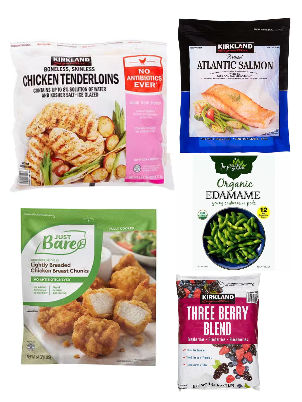 healthy frozen foods available at Costco