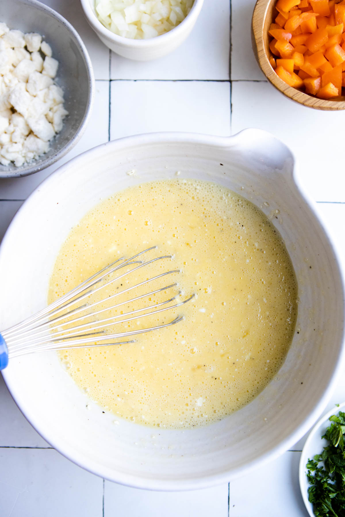 Mediterranean Cottage Cheese Egg Bake