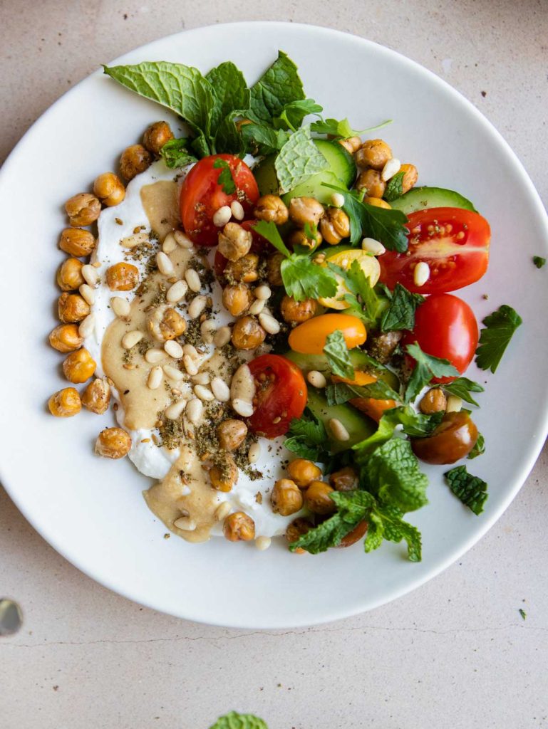 loaded Greek yogurt bowls