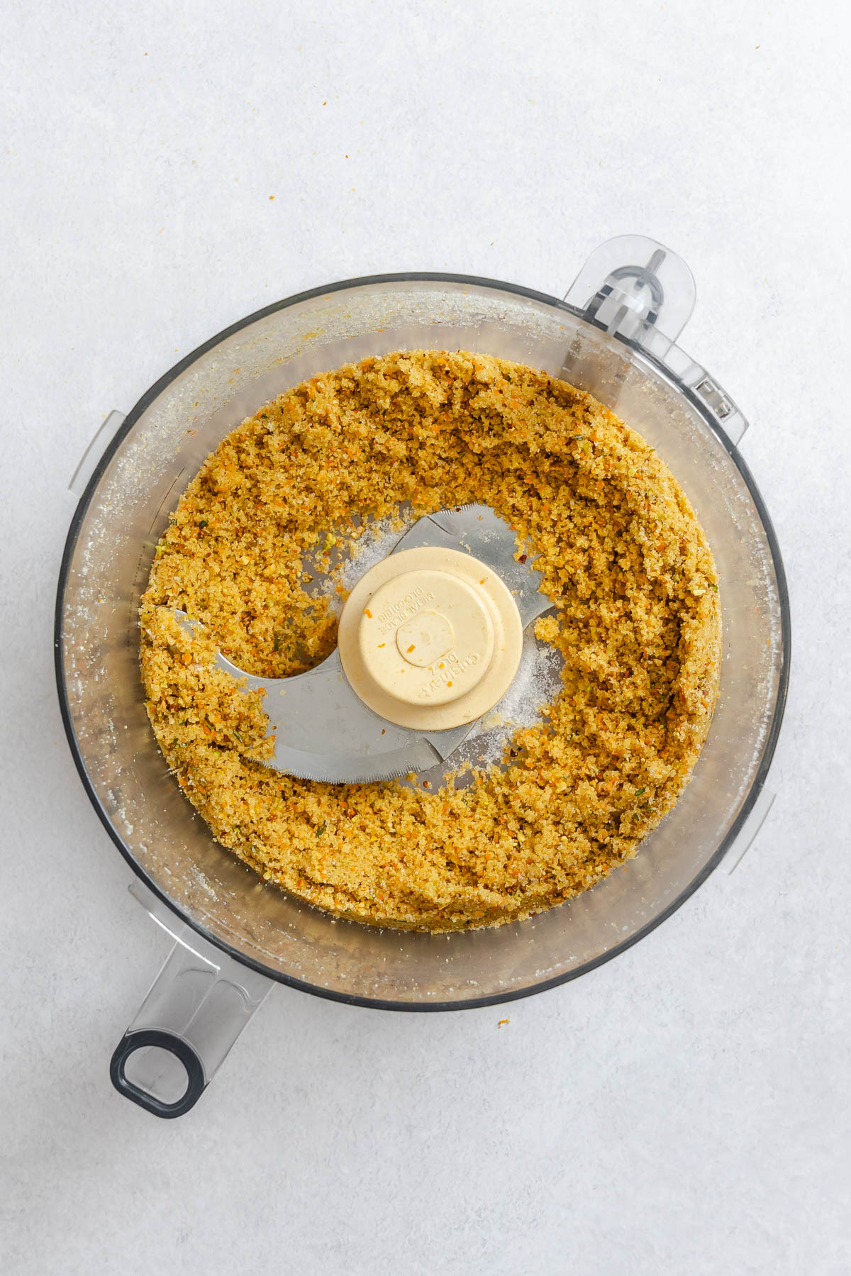 pistachio sugar topping pulsed in a food processor