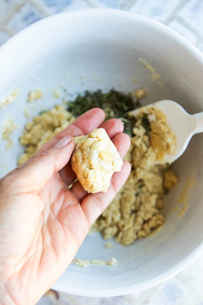 water added to pastry dough for galette so it holds together